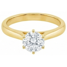 Solitaire Genuine Natural Earth Mined DIAMOND ( NOT LAB GROWN ) Engagement Ring Yellow Gold 1.51 Ct.