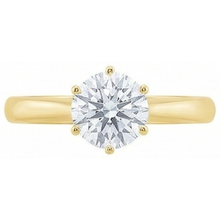 Solitaire Genuine Natural Earth Mined DIAMOND ( NOT LAB GROWN ) Engagement Ring Yellow Gold 1.51 Ct.