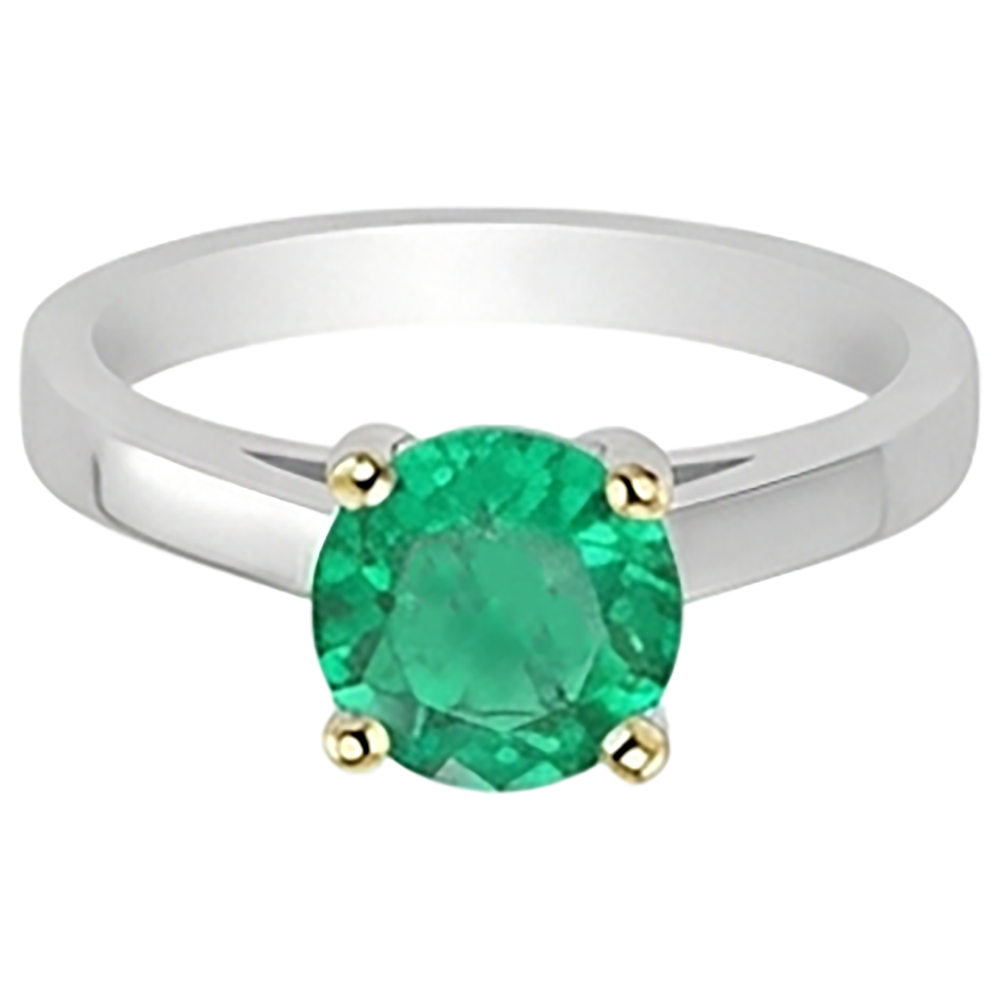 Exquisite Precious Stone Ring 2 ct – side view