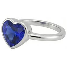Solitaire Heart Cut Bezel Set Sri Lankan Sapphire Ring 2.50 Carats