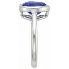 Solitaire Heart Cut Bezel Set Sri Lankan Sapphire Ring 2.50 Carats