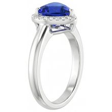 Solitaire Heart Cut Ceylon Sapphire Gemstone Ring 2.50 Carats Gold 14K