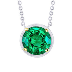 Colombian Emerald Precious Stone Pendant – GIA-Certified 2.50 ct