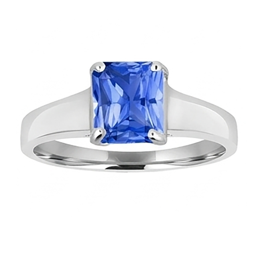Solitaire Mens Ring Gemstone Jewellery 2.50 Carats Sri Lankan Sapphire