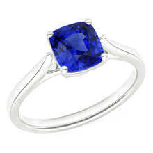 Solitaire Natural Blue Sapphire Ring 1.50 Carats Ladies Jewellery Gold