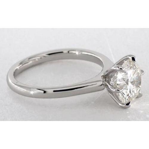 Solitaire Natural Diamond Engagement Ring 