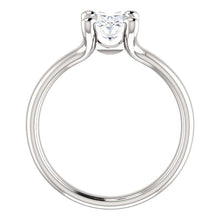 Solitaire Natural Diamond Ring 3.50 Carats White Gold 14K