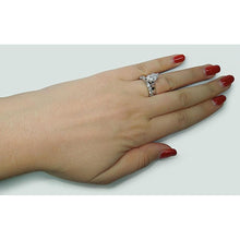 Solitaire Natural Diamond Ring White Gold 14K 2 Carats Marquise Cut