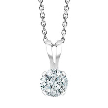 Solitaire Necklace Real Diamond Gold Pendant