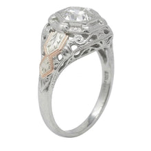 Solitaire Old Cut Natural Earth Mined Diamond Fancy Ring Bezel Antique Style 2 Carats