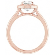 Solitaire Old Cut Pear Natural Earth Mined DIAMOND ( NOT LAB GROWN ) Ring 14K Rose Gold 2.15 Carats