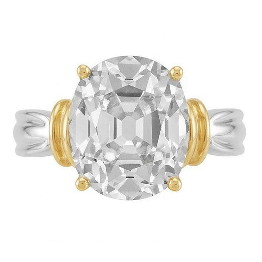 Natural Brilliant Diamond Solitaire Engagement Ring – front view