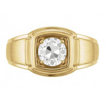 Authentic Diamond Solitaire Ring – profile view