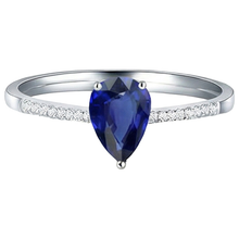 Solitaire Oval Blue Sapphire Ring With Natural Earth Mined DIAMOND ( NOT LAB GROWN ) Accents 2.50 Carats
