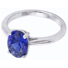 natural oval sapphire 1ct ring side angle