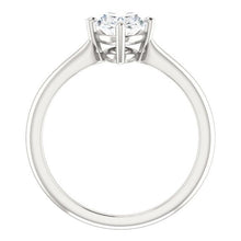 Solitaire Oval Genuine Diamond Ring 4 Carats 4 Prong Setting White Gold 14K2