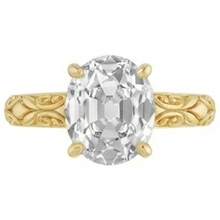 Radiant Brilliant Diamond Single Stone Ring 3 ct – angle view
