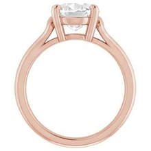 Solitaire Oval Old Cut Genuine Natural Earth Mined Diamond Ring Prong Set 5.75 Carats Split Shank