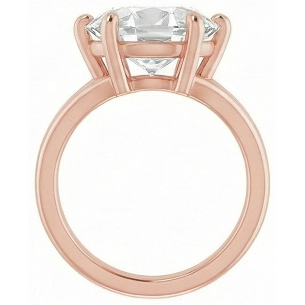 Solitaire Oval Old Cut Genuine Natural Earth Mined Diamond Ring Split Shank Prong Set 8.50 Carats