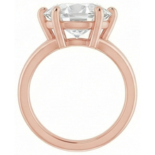Solitaire Oval Old Cut Genuine Natural Earth Mined Diamond Ring Split Shank Prong Set 8.50 Carats
