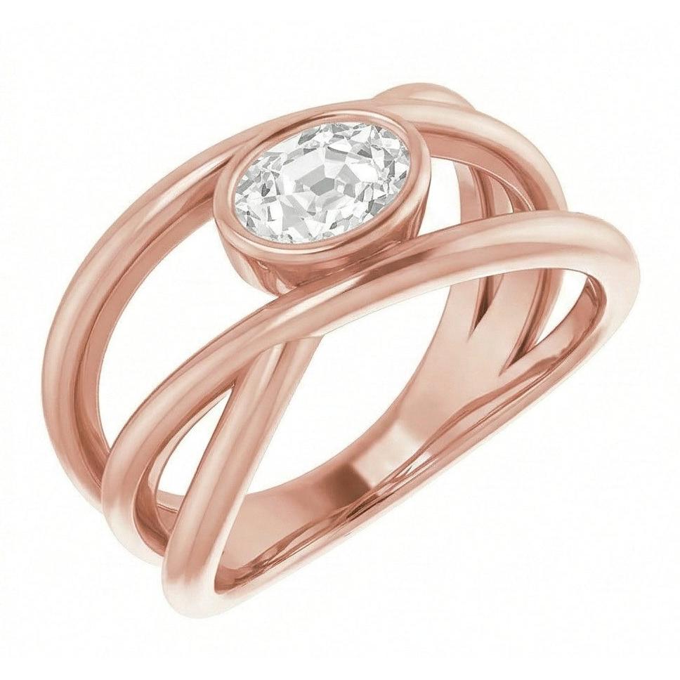natural oval diamond 2.50ct watch close up detail