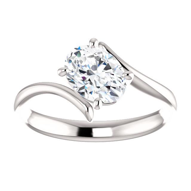 Solitaire Oval Real Diamond Engagement Ring 1.25 Carats3