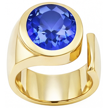 Solitaire Oval Tanzanite 2 Carat Ring Gemstone Jewellery