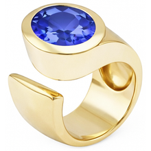 Solitaire Oval Tanzanite 2 Carat Ring Gemstone Jewellery