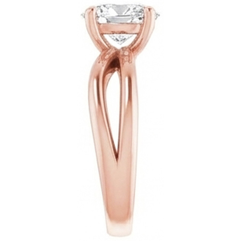 Solitaire Pear Natural Earth Mined DIAMOND ( NOT LAB GROWN ) Ring Twisted Split Shank 2 Carats