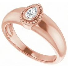 Solitaire Pear Old Cut Real Natural Earth Mined Diamond Wedding Ring Bezel Set Gold 1 Carat