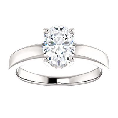 Solitaire Real Diamond Ring 3.50 Carats Prong Setting Jewelry 3