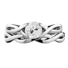 Solitaire Real Engagement Ring Old Miner 1 Carat Infinity Style Shank