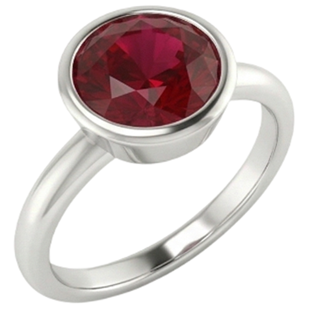 Solitaire Ring 0.75 Carats Burmese Ruby Ladies Jewellery New