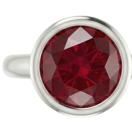 Solitaire Ring 0.75 Carats Burmese Ruby Ladies Jewellery New