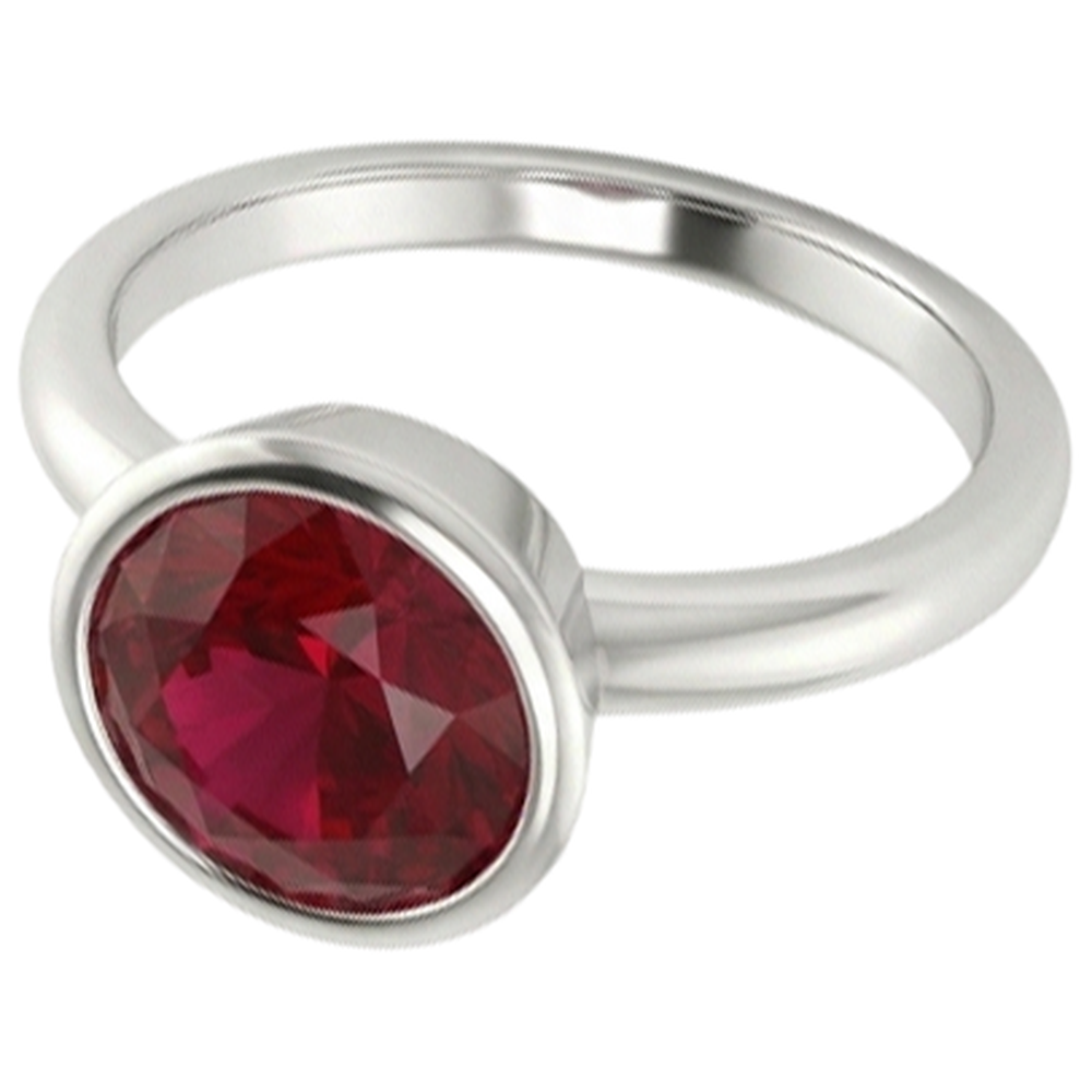 Solitaire Ring 0.75 Carats Burmese Ruby Ladies Jewellery New