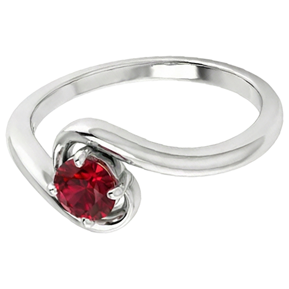 Solitaire Ring Burmese Ruby 1.50 Carats Twisted Style Jewellery New