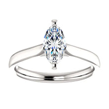 Solitaire Ring Cathedral Setting 2 Carats Natural Diamond Marquise Jewelry New