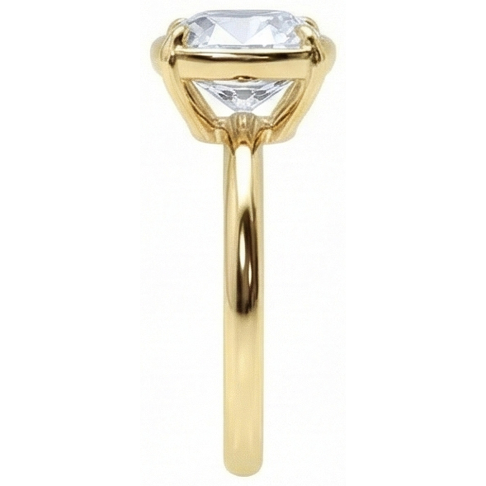 natural cushion diamond 2.25ct ring top view