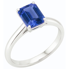 natural emerald sapphire 2ct ring side angle