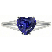 natural heart sapphire 2ct ring side angle