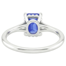natural emerald sapphire 2ct ring side angle