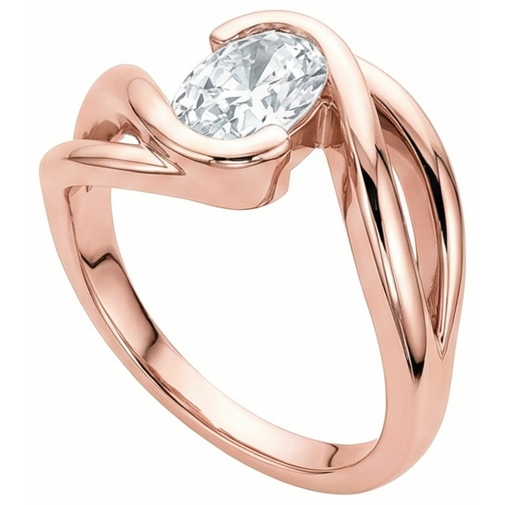 Solitaire Ring Old Cut Cushion Natural Earth Mined Diamond 3.75 Carats Split Shank