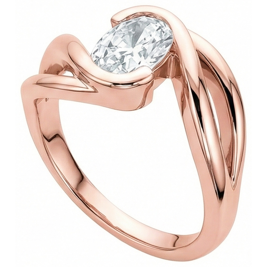 Solitaire Ring Old Cut Cushion Natural Earth Mined Diamond 3.75 Carats Split Shank