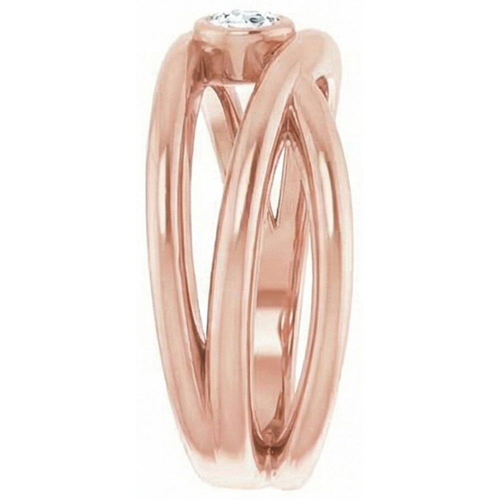 Solitaire Ring Old Miner Natural Earth Mined Diamond Bezel Triple Split Shank 1 Carat