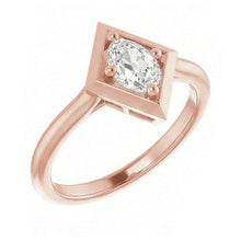 natural oval diamond 1.55ct ring side angle