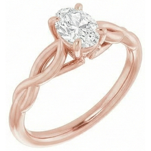 natural oval diamond 2.15ct ring side angle