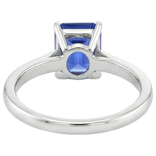 natural emerald sapphire 3ct ring side angle
