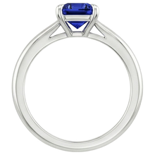 Solitaire Ring Radiant Sri Lankan Sapphire 3 Carats