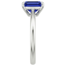 Solitaire Ring Radiant Sri Lankan Sapphire 3 Carats