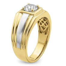 natural round diamond 1ct watch profile view